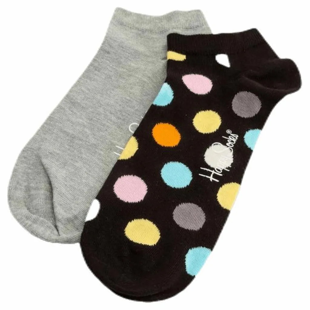 2-Pack Big Dot Low Socks Black*Happy Socks Best