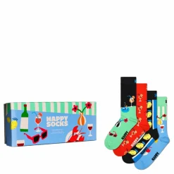 4-pack Fancy Dinner Socks Gift Light Blue*Happy Socks