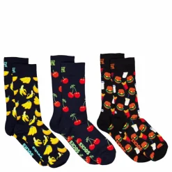 3-pack Food Socks Gift Set Navy*Happy Socks Best