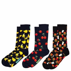 3-pack Food Socks Gift Set Navy*Happy Socks Best