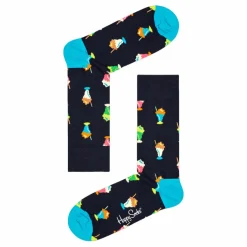 4-pack Navy Socks Gift Set Burgundy*Happy Socks Clearance