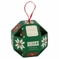 Happy Socks 1-pack Snowflake Gift Set Dark Green Flerfärgad Best