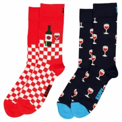 2-pack Wine Gift Set Blue*Happy Socks Discount