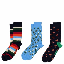 Happy Socks 3-pack Wurst And Beer Socks Gi Navy Gul Hot
