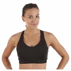 Stay in place Pad Sports Bra A/B Black Svart New