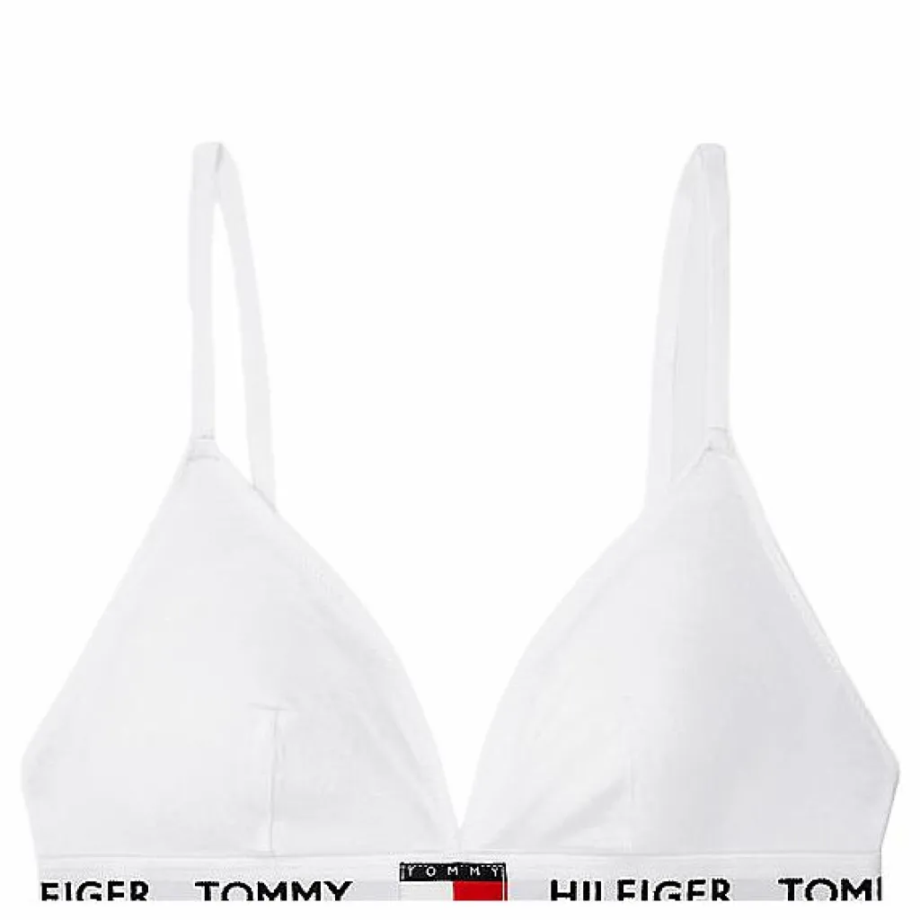 Tommy Hilfiger Padded Triangle Bra Pvh Classic White Vit Sale