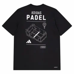 adidas Tennis Padel Graphic Tee Black Svart