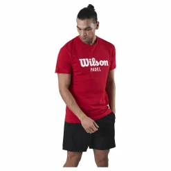 Padel Scrpt Tee Red*Wilson Clearance