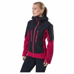 Halti Pallas W Ii Warm Hybrid Jacket Cerise Pink - Black Flerfärgad