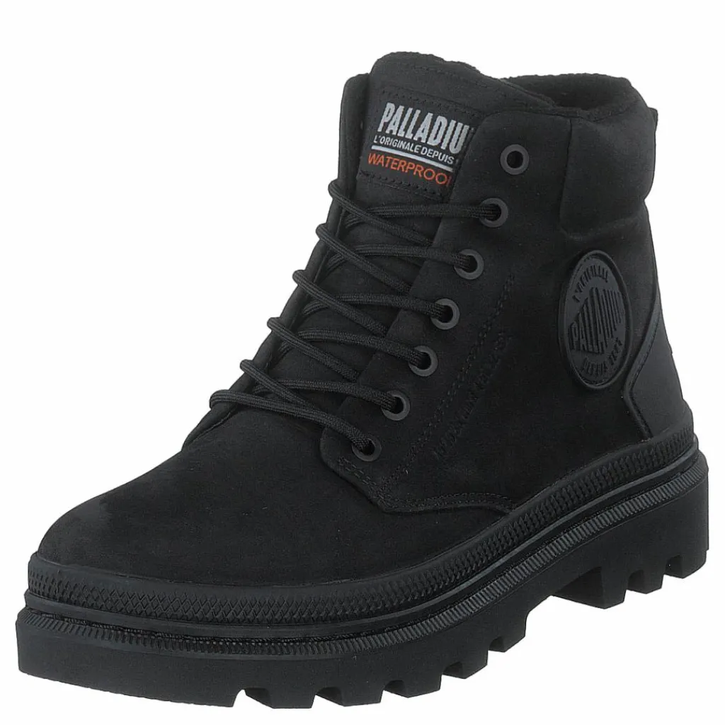 Palladium Pallatrooper Sc Wp+ Black/black Svart Outlet