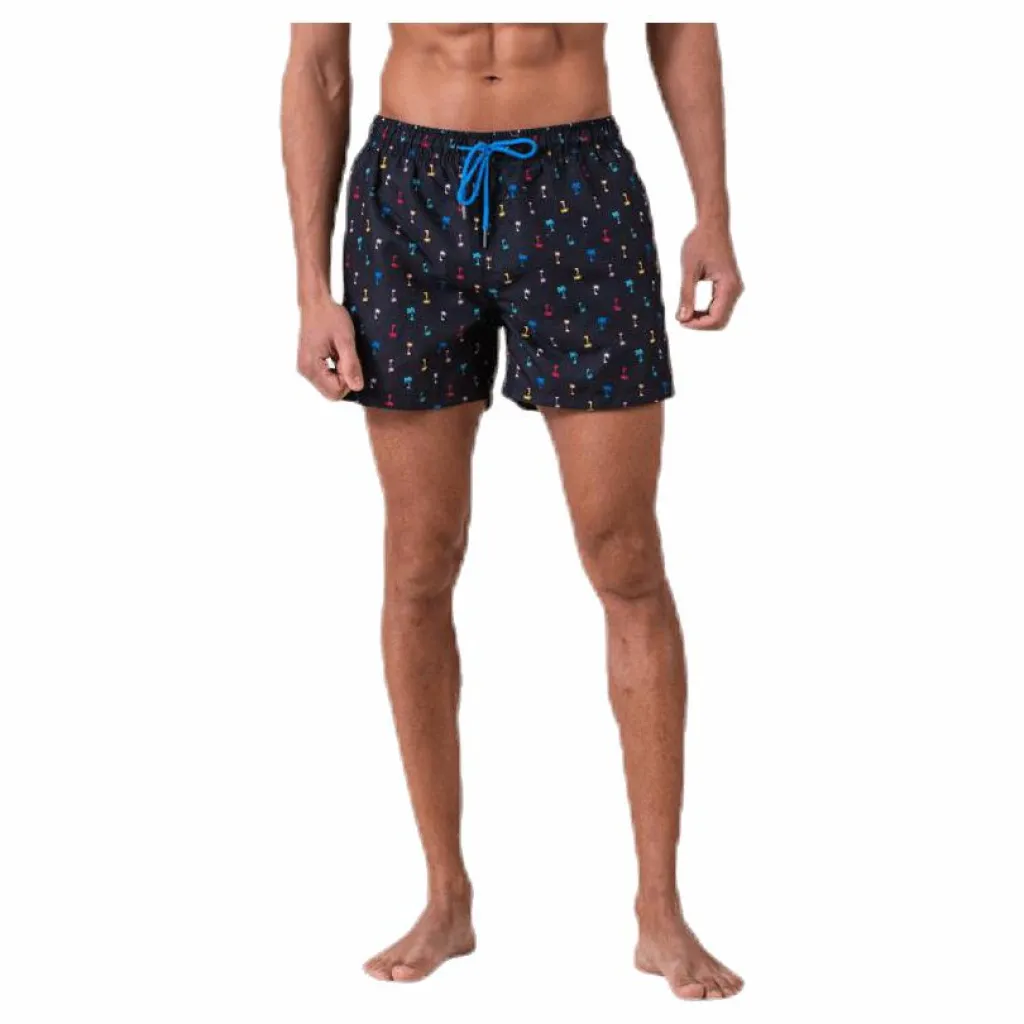 Happy Socks Palm Beach Swim Shorts Black Svart Clearance