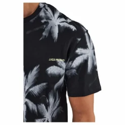 Jack & Jones Palm Tree Print T-shirt Blue Svart Discount