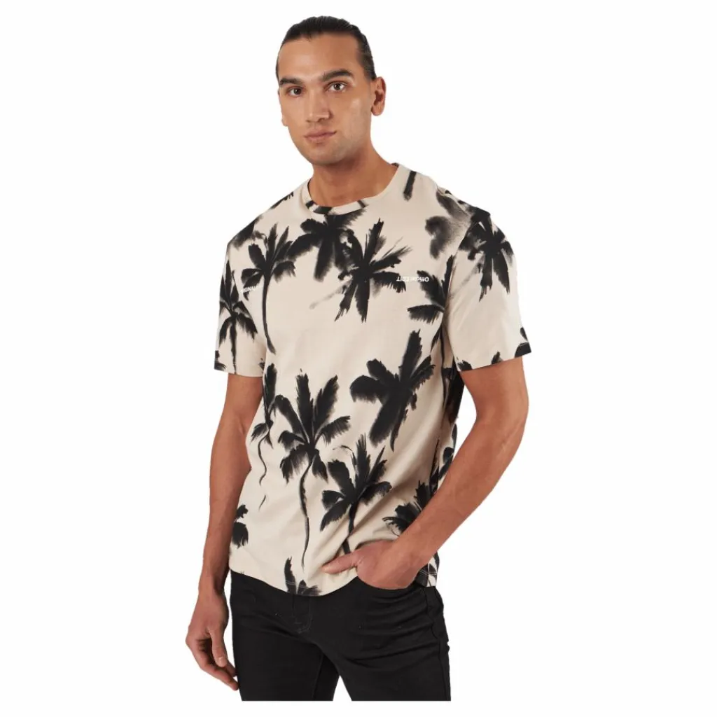 Palm Tree Print T-shirt White*Jack & Jones Discount