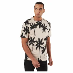 Palm Tree Print T-shirt White*Jack & Jones Discount
