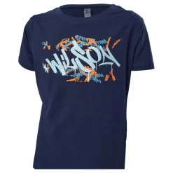 Wilson Paris 2022 Tech Tee Peacoat Blå Sale