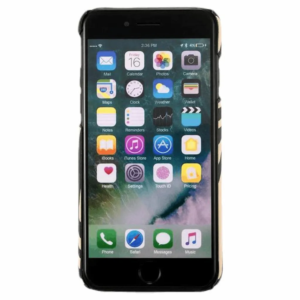 Paris Zebra iPhone 6/6s/7/8 Black/Beige*Holdit Outlet
