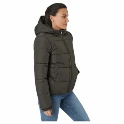 Pcbee New Short  Puffer Jacket Black Olive*Pieces Online