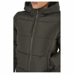 Pcbee New Short  Puffer Jacket Black Olive*Pieces Online