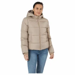 Pcbee New Short Puffer Jacket Silver Mink*Pieces Hot