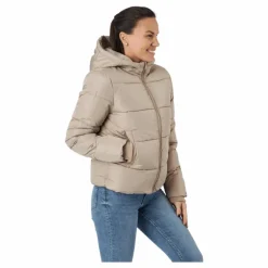 Pcbee New Short  Puffer Jacket Silver Mink*Pieces Hot