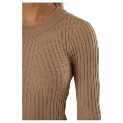 Pccrista Ls O-neck Knit  Bc Silver Mink*Pieces Online