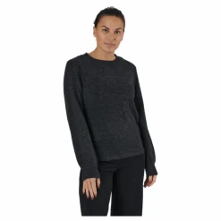 Pcperla Ls Knit Bc Dark Grey Melange*Pieces Hot