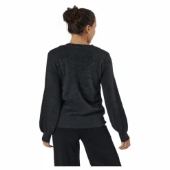 Pcperla Ls  Knit  Bc Dark Grey Melange*Pieces Hot