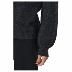 Pcperla Ls  Knit  Bc Dark Grey Melange*Pieces Hot