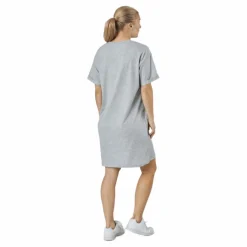 Pieces Pcria Ss Dress  Bc Light Grey Melange Grå Hot