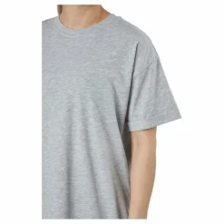 Pieces Pcria Ss Dress  Bc Light Grey Melange Grå Hot