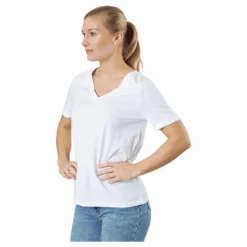 Pieces Pcria Ss V-neck Solid Tee  Bc Bright White Vit Discount