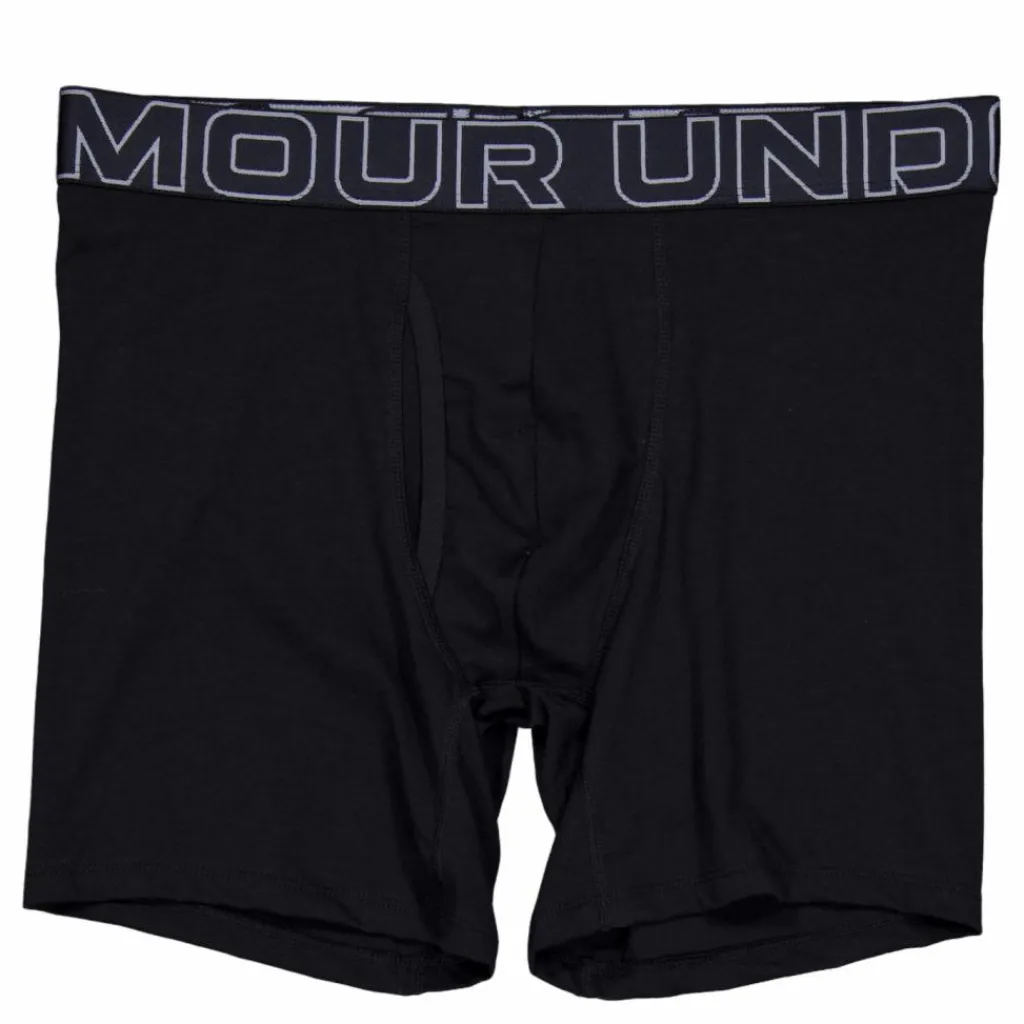 Under Armour Performance Cotton 3-pack Black Svart Hot
