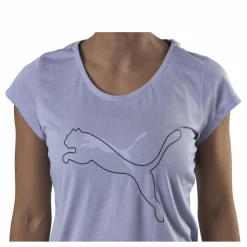 Puma Performance Heather Cat Tee Purple Lila Outlet