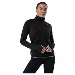 Only Play Performance Run Brushed Ls Zip Black Svart New