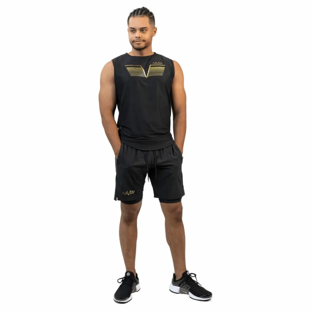 Gavelo Performance Shorts Black&gold Svart New