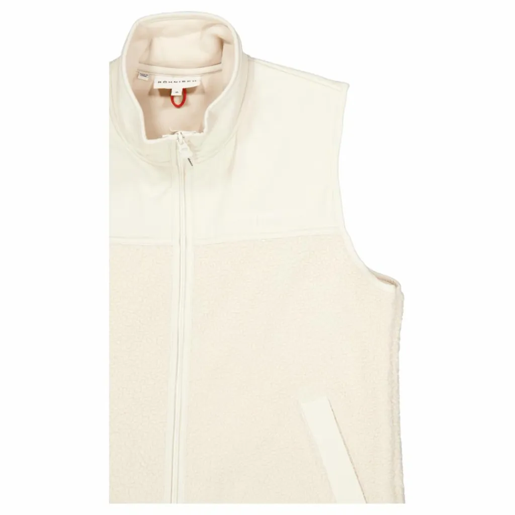 Röhnisch Phoebe Pile Vest Vanilla Ice Vit Online
