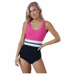 Abecita Piquant Swimsuit Pink/Black Rosa och Svart Clearance