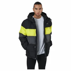 Fila Pirro Blocked Puff Jacket Black-asphalt-sulphur Spring Online