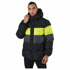 Fila Pirro Blocked Puff Jacket Black-asphalt-sulphur Spring Online