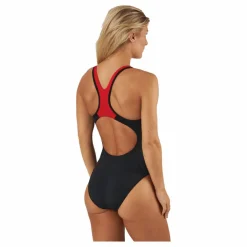 Speedo Placement Laneback Black/red Svart Outlet