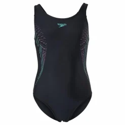 Speedo Plastisol Placement Muscleback Black/neon Svart Clearance