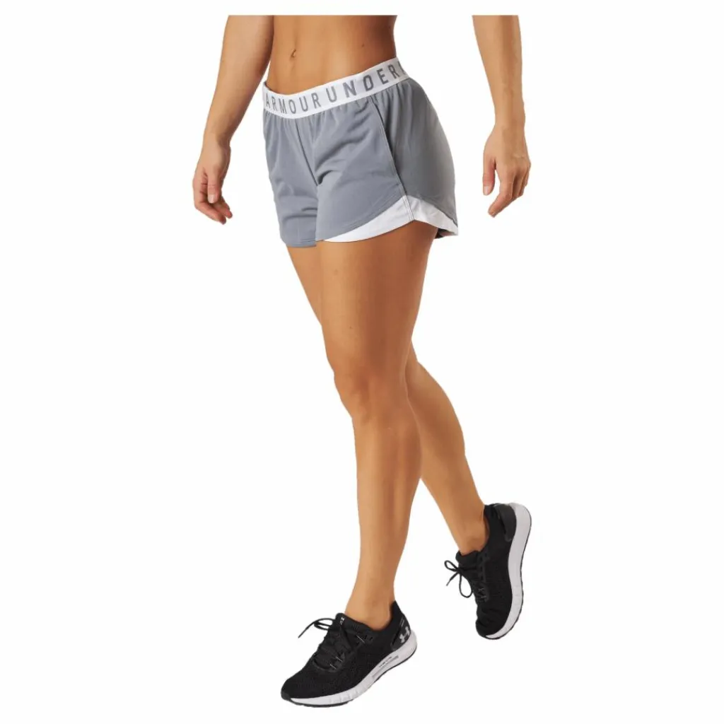 Under Armour Play Up Shorts 3.0 True Gray Heather Grå Outlet