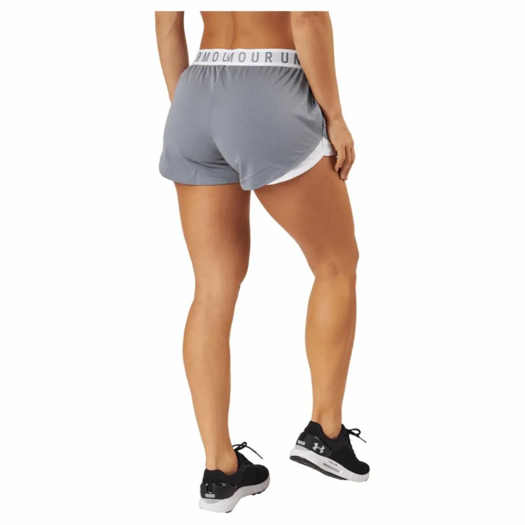 Under Armour Play Up Shorts 3.0 True Gray Heather Grå Outlet