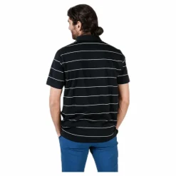 Nike Player Striped Polo White/Black Svart Outlet