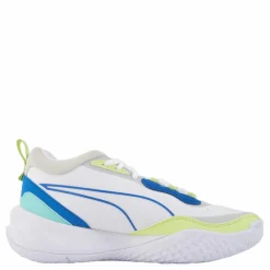 Puma Playmaker Jr White-mint-victoria Blue Flerfärgad Sale