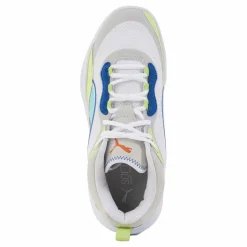 Puma Playmaker Jr White-mint-victoria Blue Flerfärgad Sale