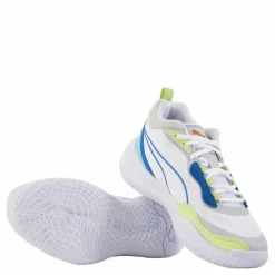 Puma Playmaker Jr White-mint-victoria Blue Flerfärgad Sale