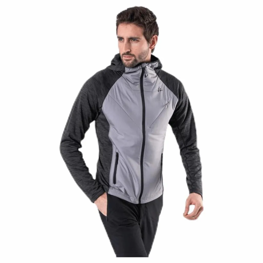 Craft Polar LT PD Midlayer Black/Grey Svart och Grå