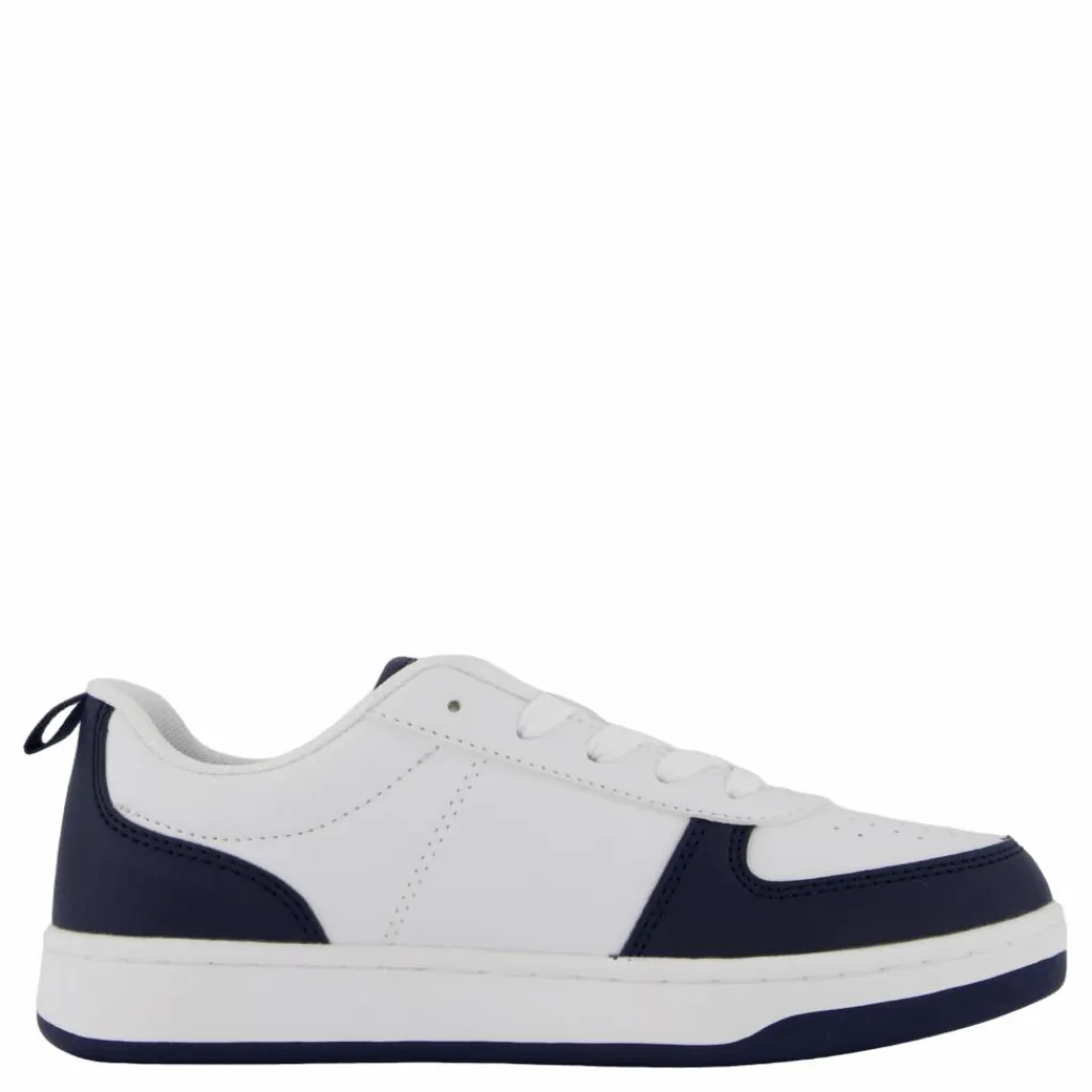 Ralph Lauren Junior Polo Court Ii C-white Tumbled/navy Blå och Vit