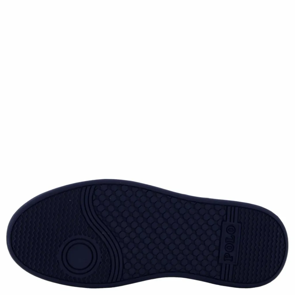 Ralph Lauren Junior Polo Court Ii C-white Tumbled/navy Blå och Vit